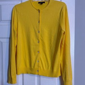 Lands' End Sunny Yellow Women's Cardigan